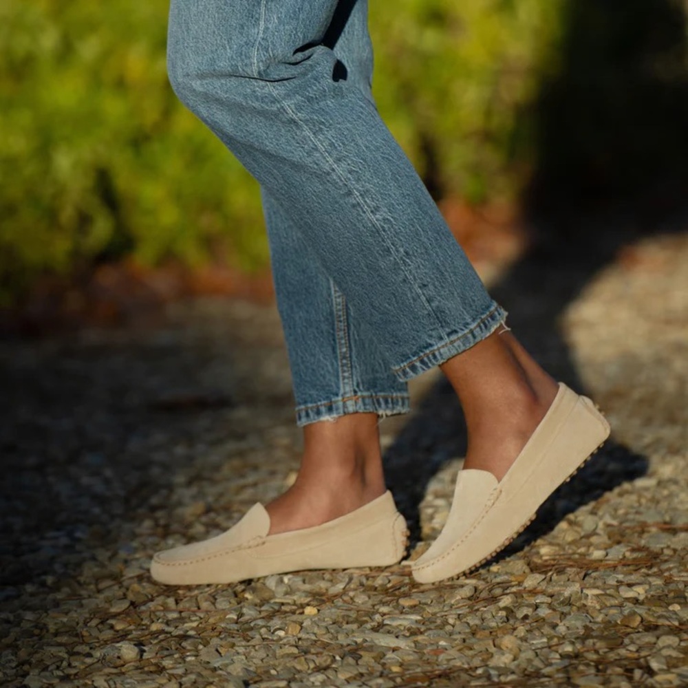 M. Gemi Moccasin Felize Suede Size‎ 35.5 / 5 Tan